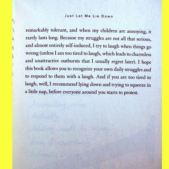 Book - Just Let Me Lie Down: Necessary Terms for the Half-Insane Working Mom - Picture 10 of 12